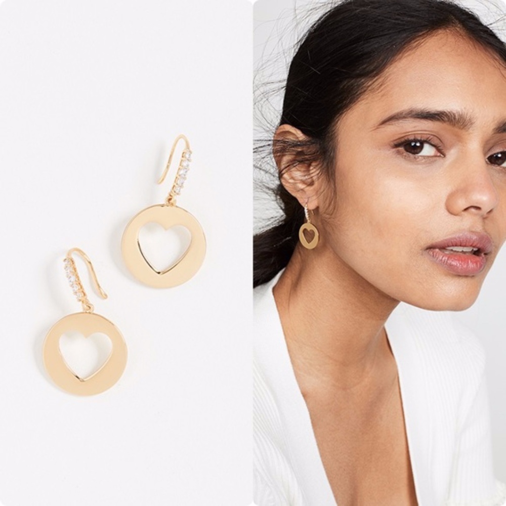 Kate Spade NY Goldplated Heart Drop Earrings